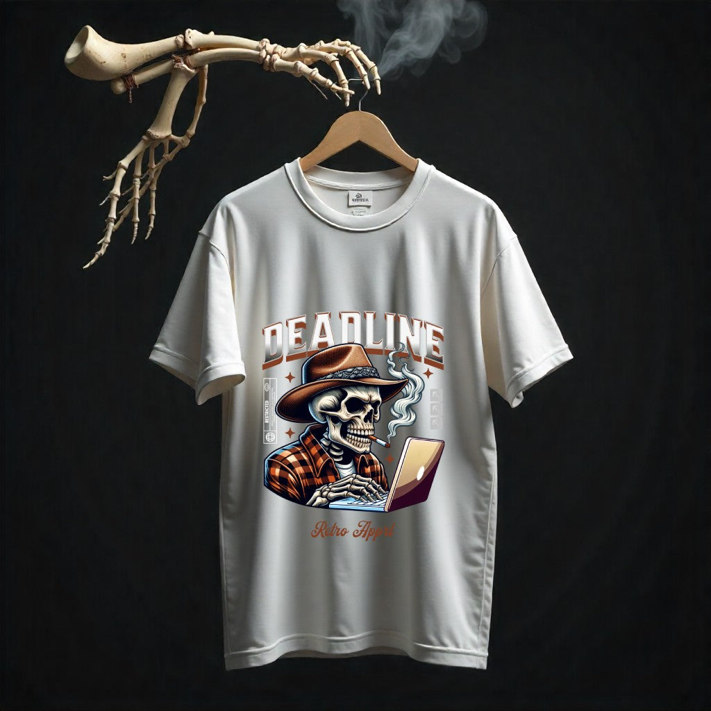 Deadline Skeleton Oversized  T-Shirt  (Unisex)