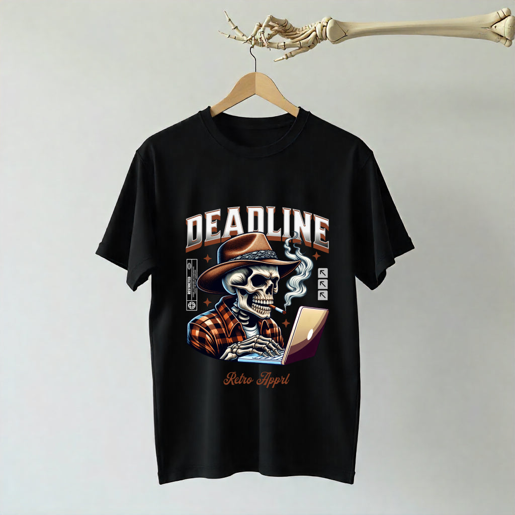 Deadline Skeleton Oversized  T-Shirt  (Unisex)