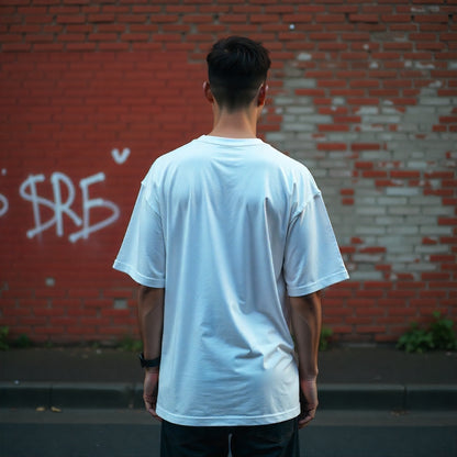 Reversed Soul Oversized T-Shirt – Contrast Edition White  (Unisex)