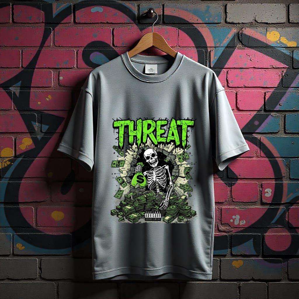Threat Oversized T-Shirt – Core Money Drop Edition  (Unisex)