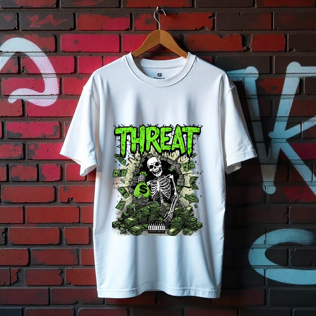 Threat Oversized T-Shirt – Core Money Drop Edition  (Unisex)