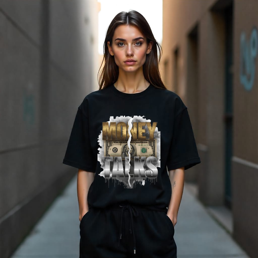 Money Talks Oversized T-Shirt  (Unisex)