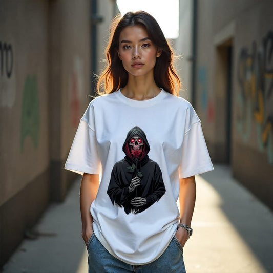 Reversed Soul Oversized T-Shirt – Contrast Edition White  (Unisex)