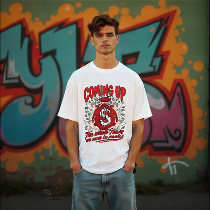 Coming Up Oversized T-Shirt – Angel Money Drop (Unisex)